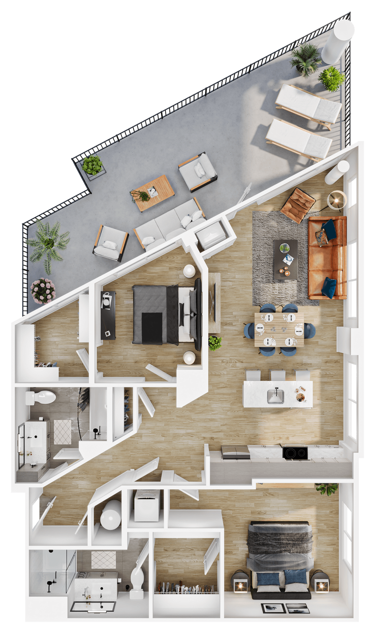 Floor plan layout diagram for B16